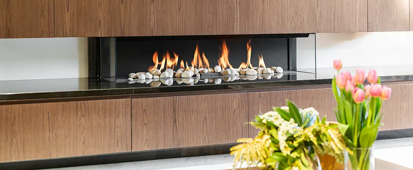 Double-height Fireplace Design Refurbishment in Tamarac, Florida